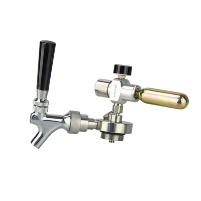 Matte Black CO2 Mini Keg Dispenser With Regulator And Tap Spear