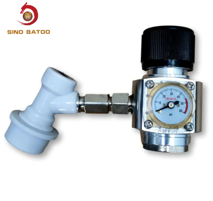 Portable Aluminum Compact CO2 Regulator 60PSI For Carbonation