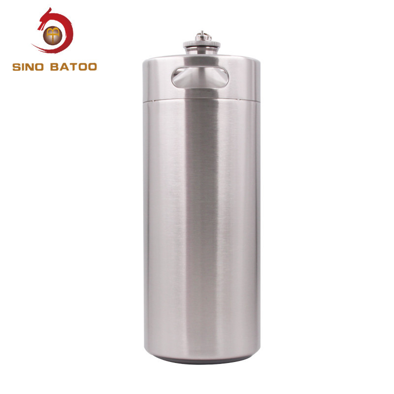 Single Wall Stainless Mini Keg , Food Grade 4L 1 Gallon Mini Keg